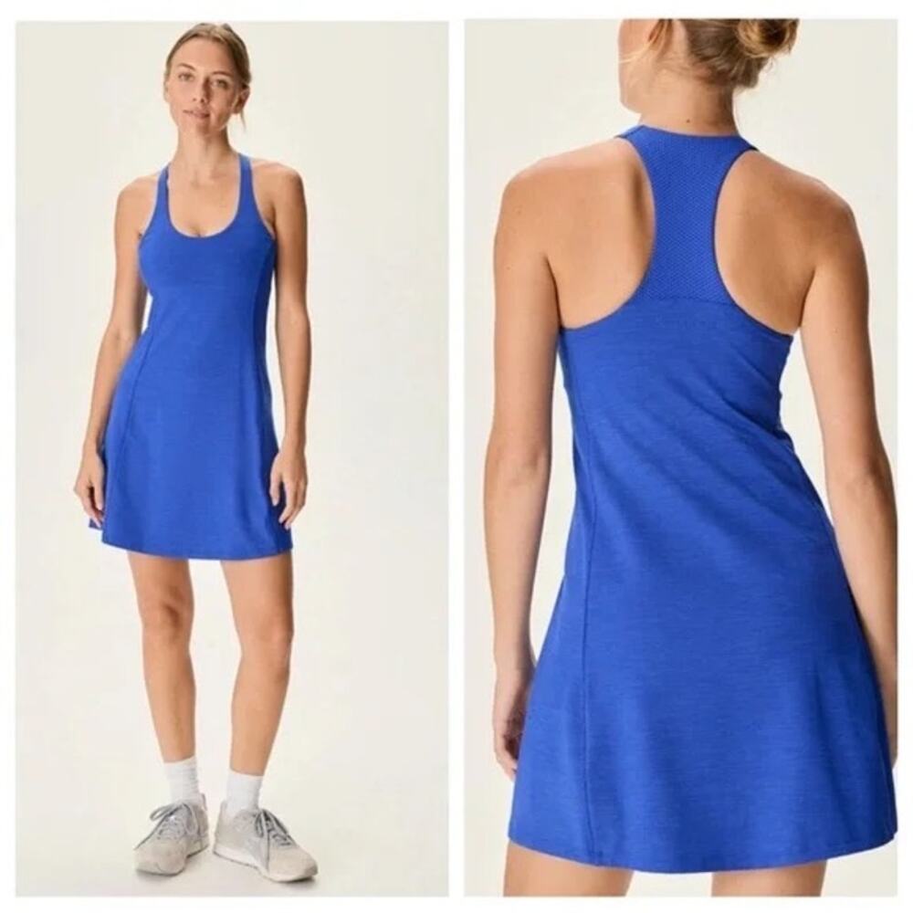 Outdoor Voices Blue Racerback Mini Dress
